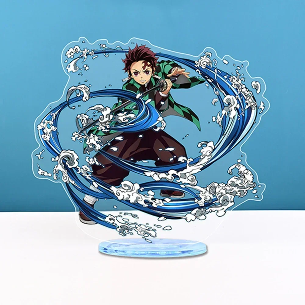 20 Stylów Anime Akrylowe Stojaki Ozdobne z Motywem Ghost Slayer Blade, Węgielny Lang Douzi, Motyl Ninja, Humanoidalne Kolekcje