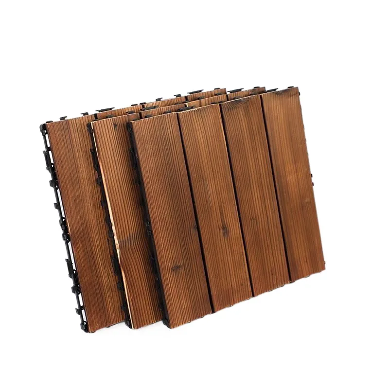 

Garden Floor Terrace Self-laying Carbonized Wood Anti-corrosion Balcony Splicing Outdoor Floor