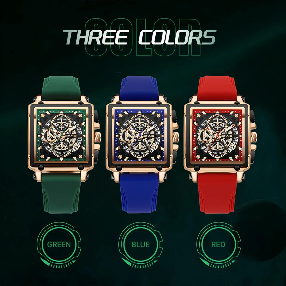 SKMEI Fashion Design Wristwatches Luxury  Waterproof Time Clock Date  Watches Movement Quartz Watch For Mens Women Reloj Hombre