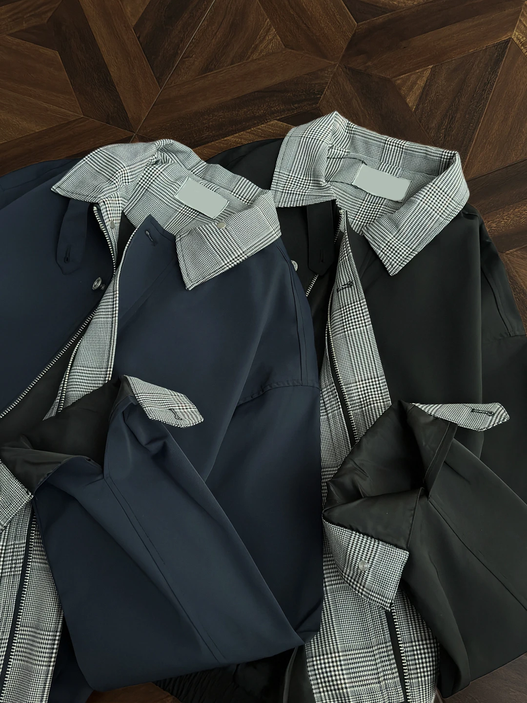 

Мужская повседневная рабочая куртка с воротником в клетку Color Blo, дизайн-сенсация, американский ретро-стиль, весенне-осенняя трендовая модель от известного бренда