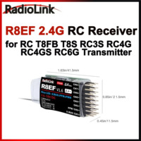 Radiolink R8EF Receiver 2.4G 8 Channel Support SBUS PPM PWM 8CH for RC Car Boat Plane T8FB T8S RC3S RC4G RC4GS RC6G Transmitter