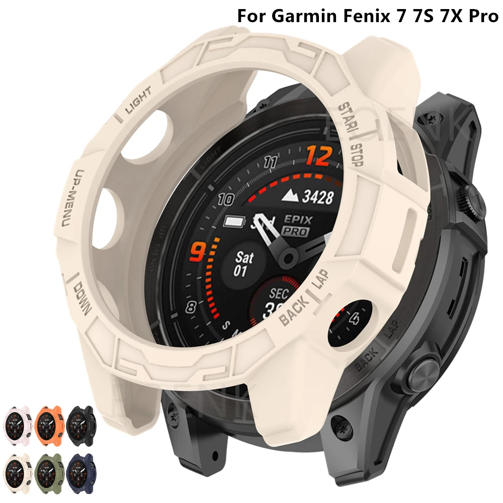 

Защитный чехол из ТПУ для Garmin Fenix 7 7S 7X Pro, Мягкая силиконовая искусственная кожа для Garmin Epix Pro (Gen 2), 51 мм, 47 мм, 42 мм, защитная оболочка