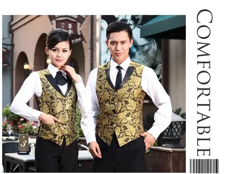 2026 KTV Kellnerweste Nachtclub Arbeitsuniform Kellneruniform