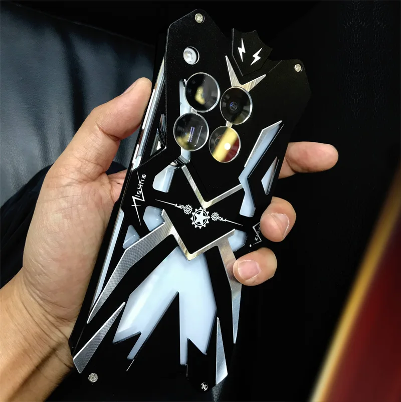 For Oneplus 12 Zimon Luxury New Thor Heavy Duty Armor Metal Aluminum Phone Cases For Oneplus 12 11 10 Pro 10t ACE 2V 2 Pro Cover