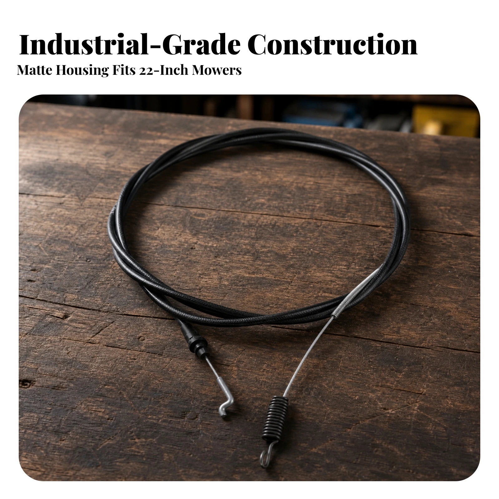Lawn Mower Traction Cable Replacement Mower Traction Cable with Spring Long-Lasting Wear-Resistant for Repair Technicians