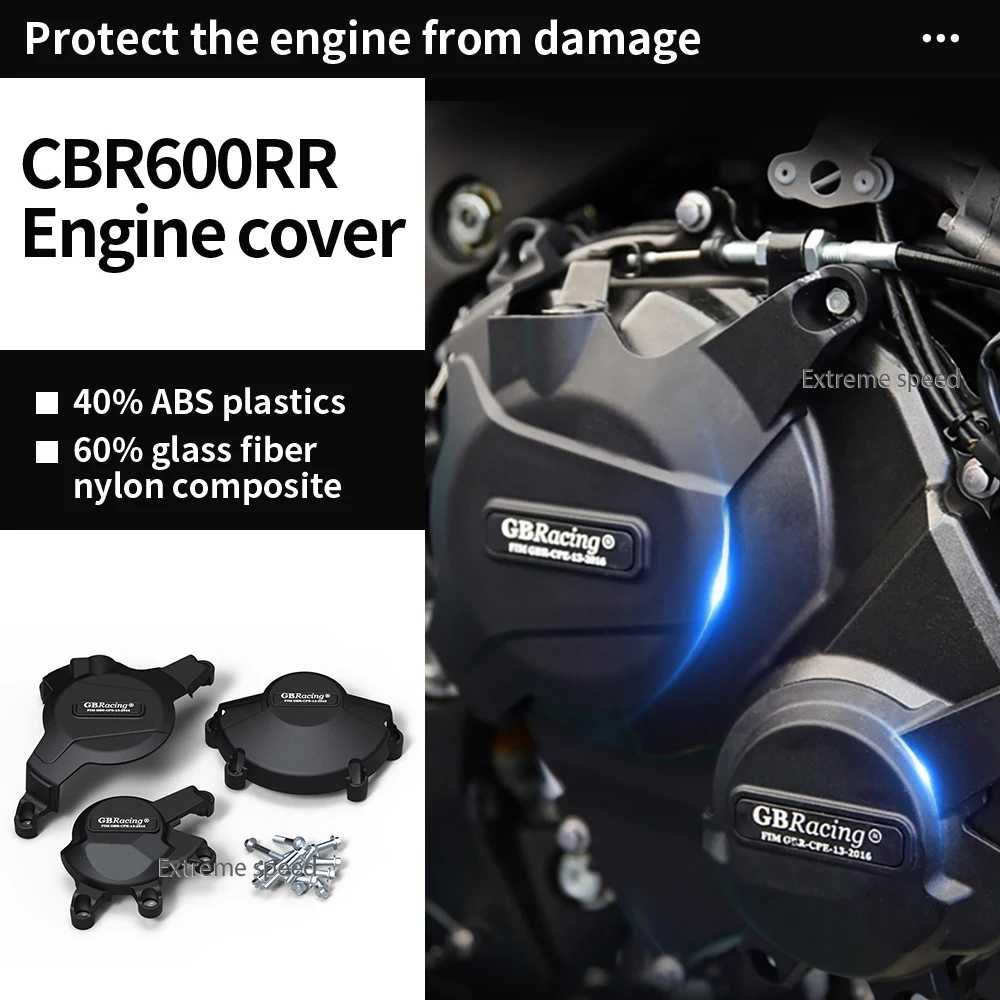 

CBR600RR Motorcycles Engine Cover Protective Case For HONDA CBR600RR CBR 600RR 2007-2024