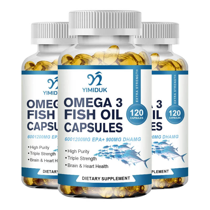 Omega 3 Fish Oil Capsules - Regulate Blood Lipids, Improve Vision, And Support Cardiovascular Health