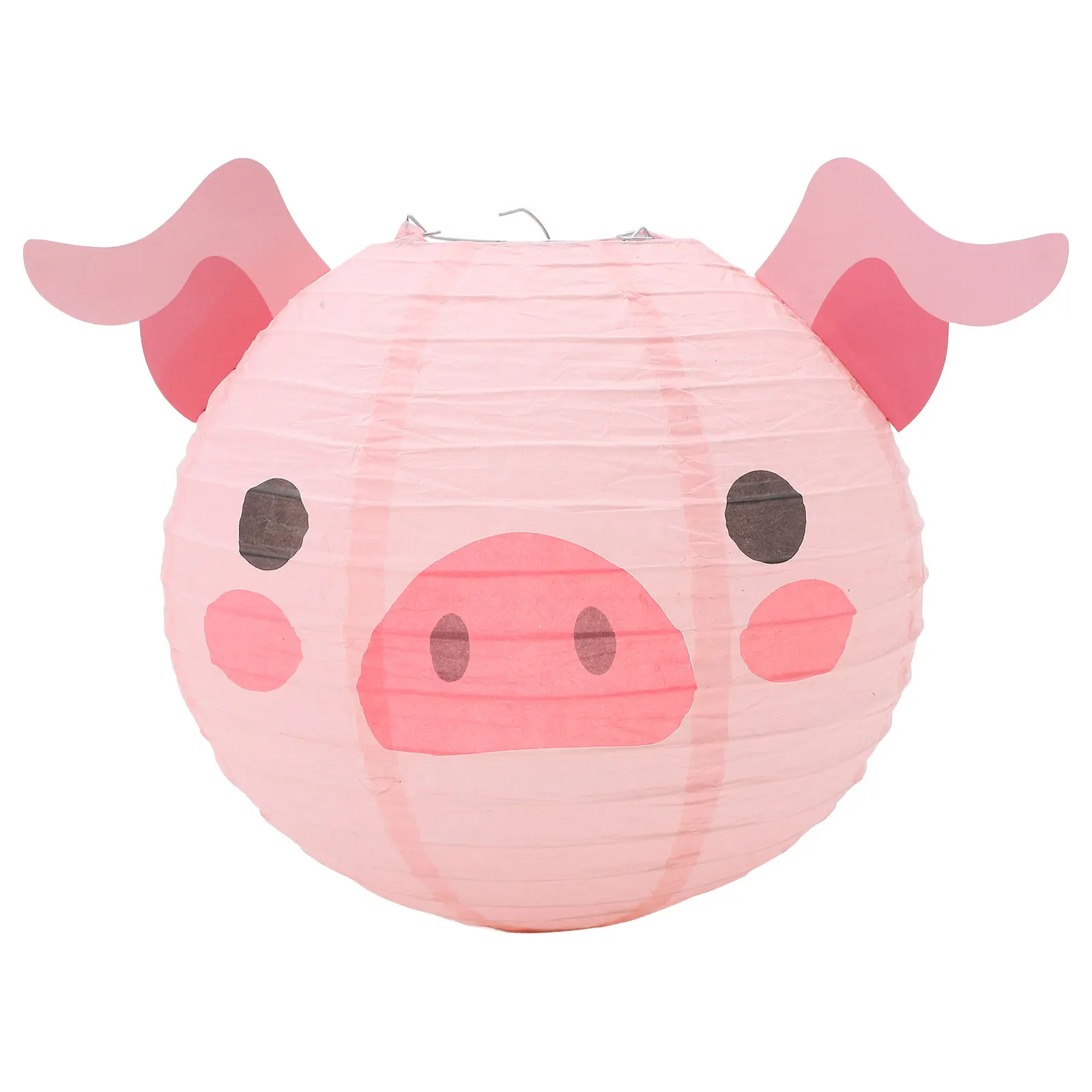

Animal Lantern Cute Cartoon Pig Design Kids Diy Craft Party Decor Kindergarten Festival Hanging Light Indoor Lamp