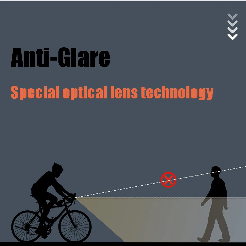 Anti Glare1000 LM luce anteriore a LED per bicicletta MTB bici da strada torcia USB ricaricabile lampada per faro da ciclismo tipo C