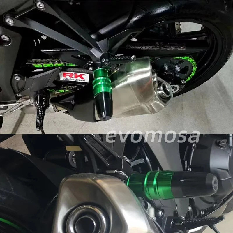 Fit for ZX6R Z900RS ER6N ZX10R ER6F ZZR600 ZX9R 7R ZX14R Motorcycle CNC Frame Exhaust Slider Falling Protector Anti Crash Pad