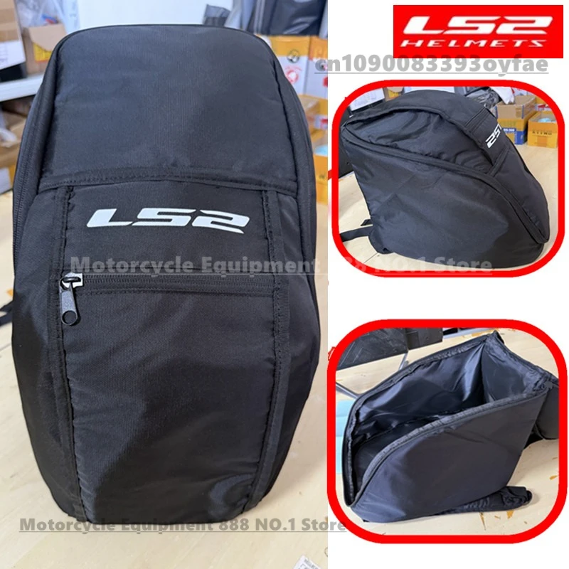 

LS2 Сумка для шлема Большая вместительная утолщенная сумка для хранения мотоциклетного шлема Рюкзак для верховой езды может вмещать полный шлем непромокаемый