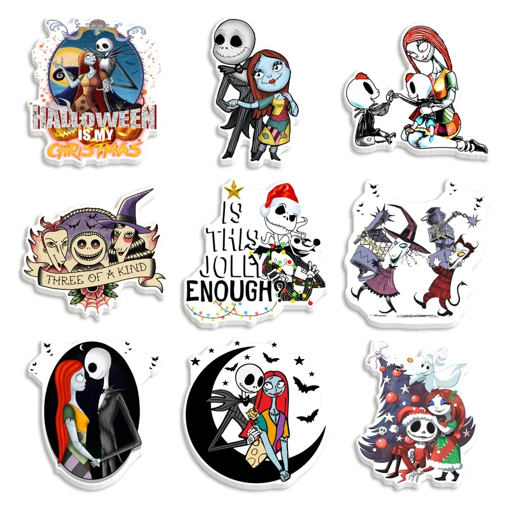 30Pcs/lots Disney The Nightmare Before Christmas Flat Back Resin Cabochons Scrapbooking DIY Jewelry Craft Decoration