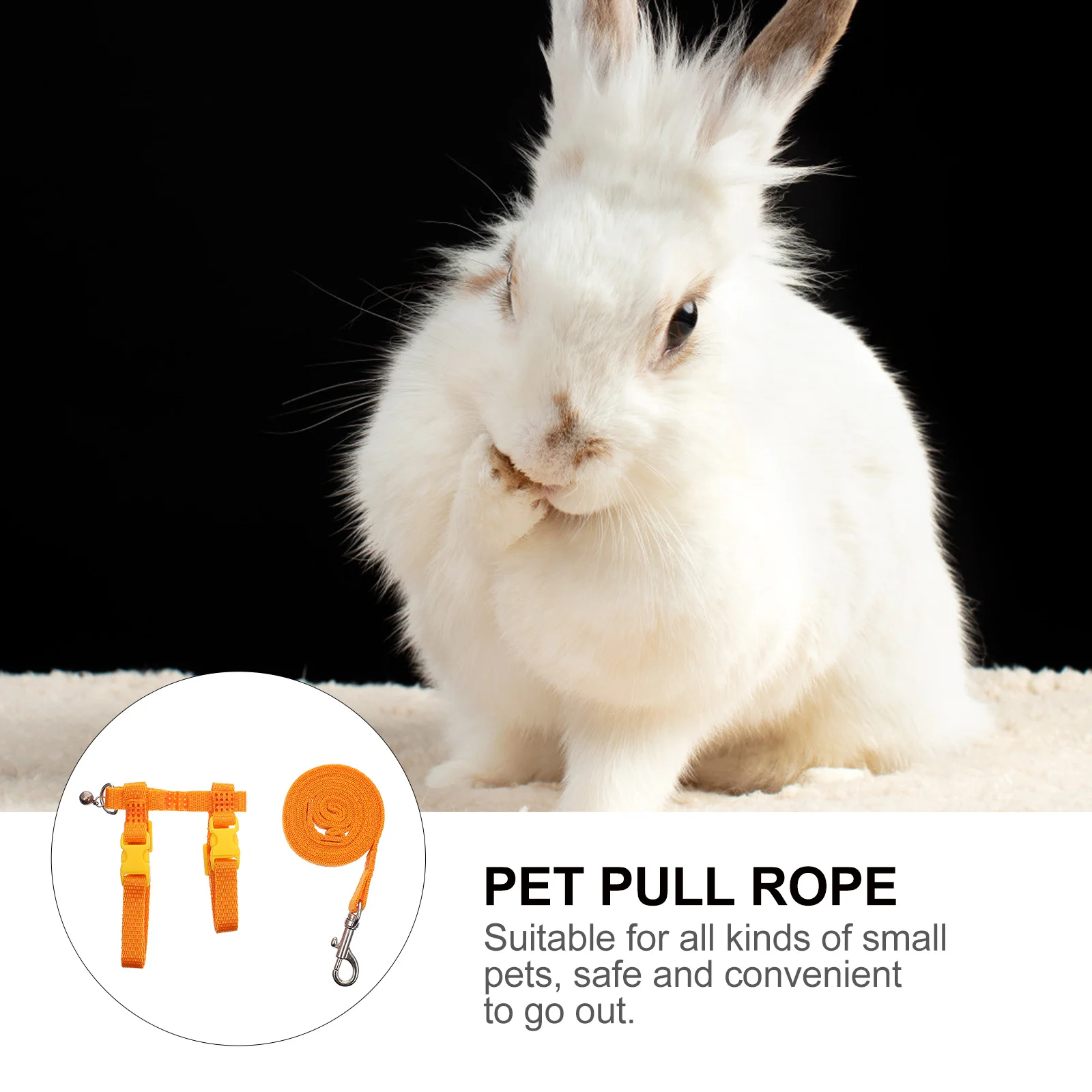 

2pcs For Rabbit Hamster Guinea Pig Small Pets Durable Pet Traction Rope Traction Rope Outdoor Walking Pet Supplies