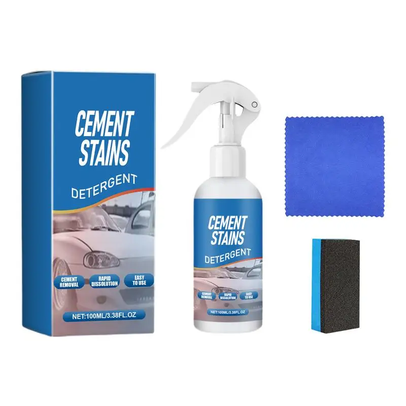 

Concrete Cleaning Solution 100ml Powerful Concrete Stain Removal Agent Effective Concrete Dissolver Remover Portable Concrete