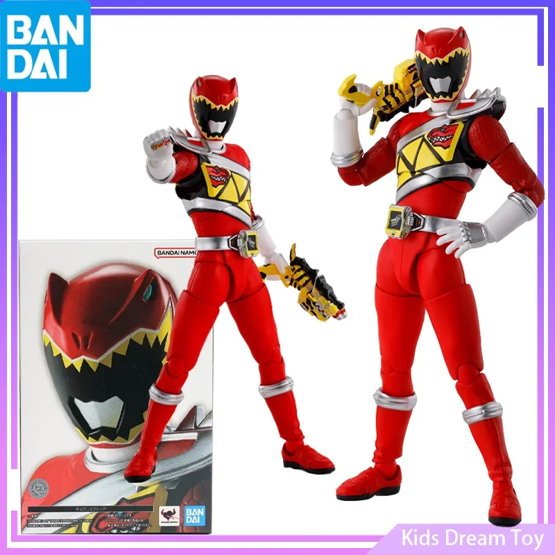 

Фигурка BANDAI в наличии Original S.H. Фигурка Zyuden Sentai Kyoryuger, аниме фигурка Kyoryu Red, коллекционные игрушки, подарок для ребенка