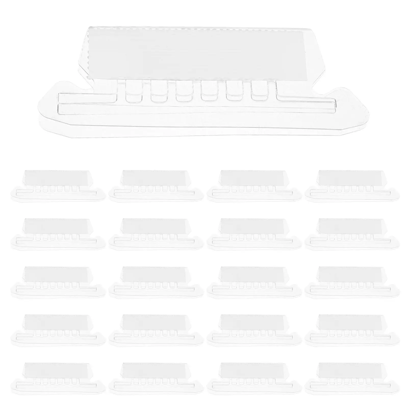 

50Pcs Clear Plastic Insertable Index Tabs for Hanging File Folders Office Home Organization Divider Tabs Label Holders File