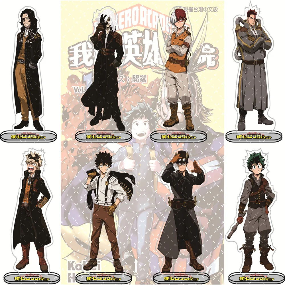 Suporte acrílico My Hero Academia 15cm - Personagens de heróis variados Anime periférico colecionável decoração de mesa presente para fãs