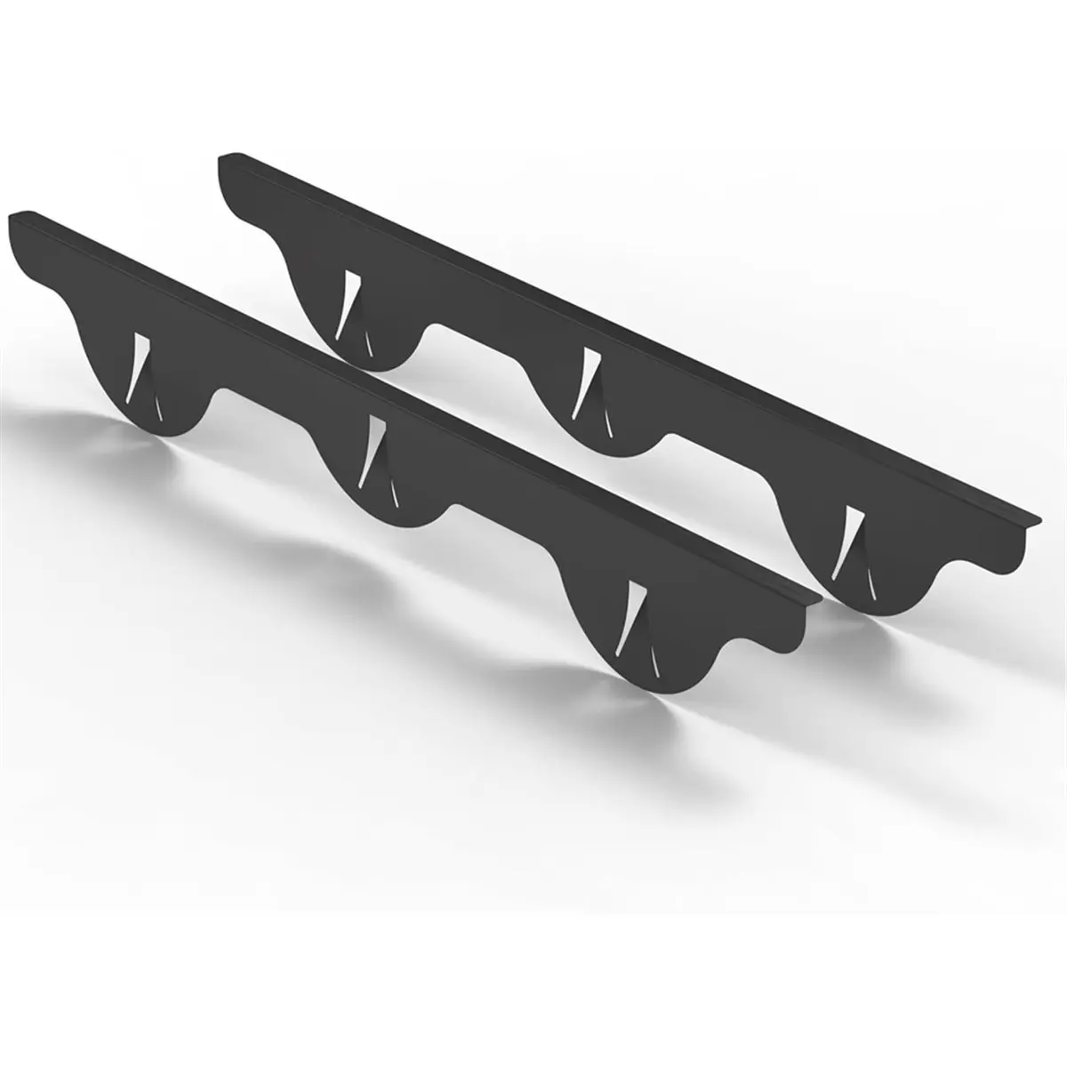 DT38 1 Set/2pcs Stainless Steel Furnace Mouth Cover, Approximately 23.4-Inch Heat- Furnace Mouth Filling, Black