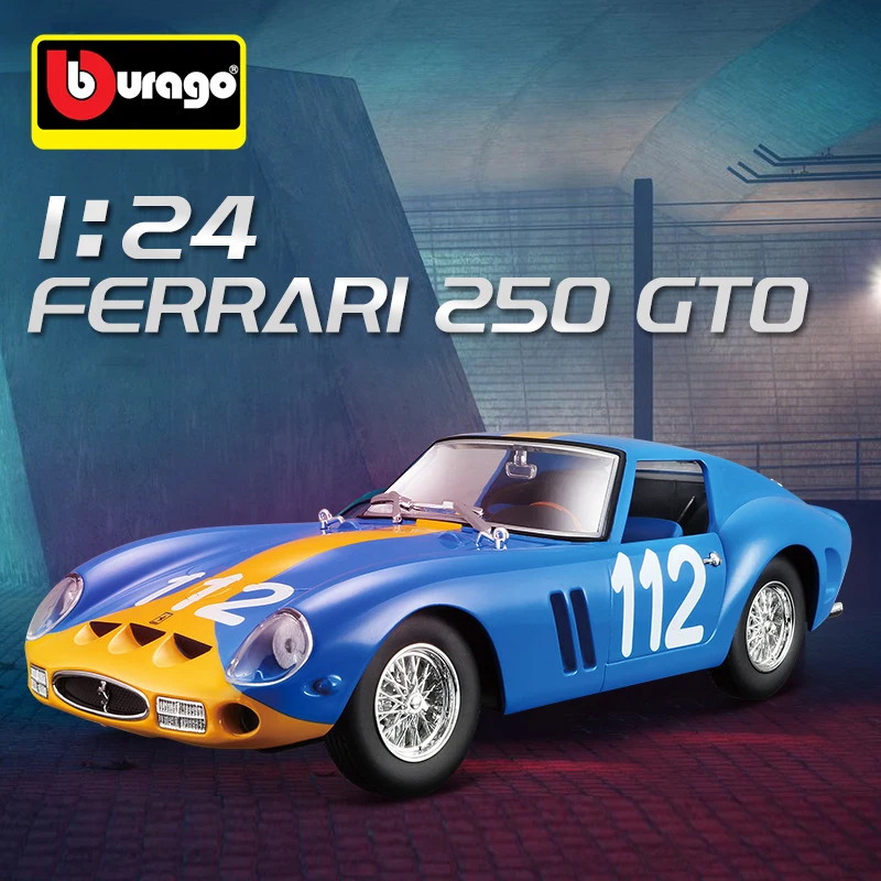 Bburago 1:24 Ferarri 250GTO Alloy Die Cast Car Model Toys Competition Vehicles Ferrari Collection