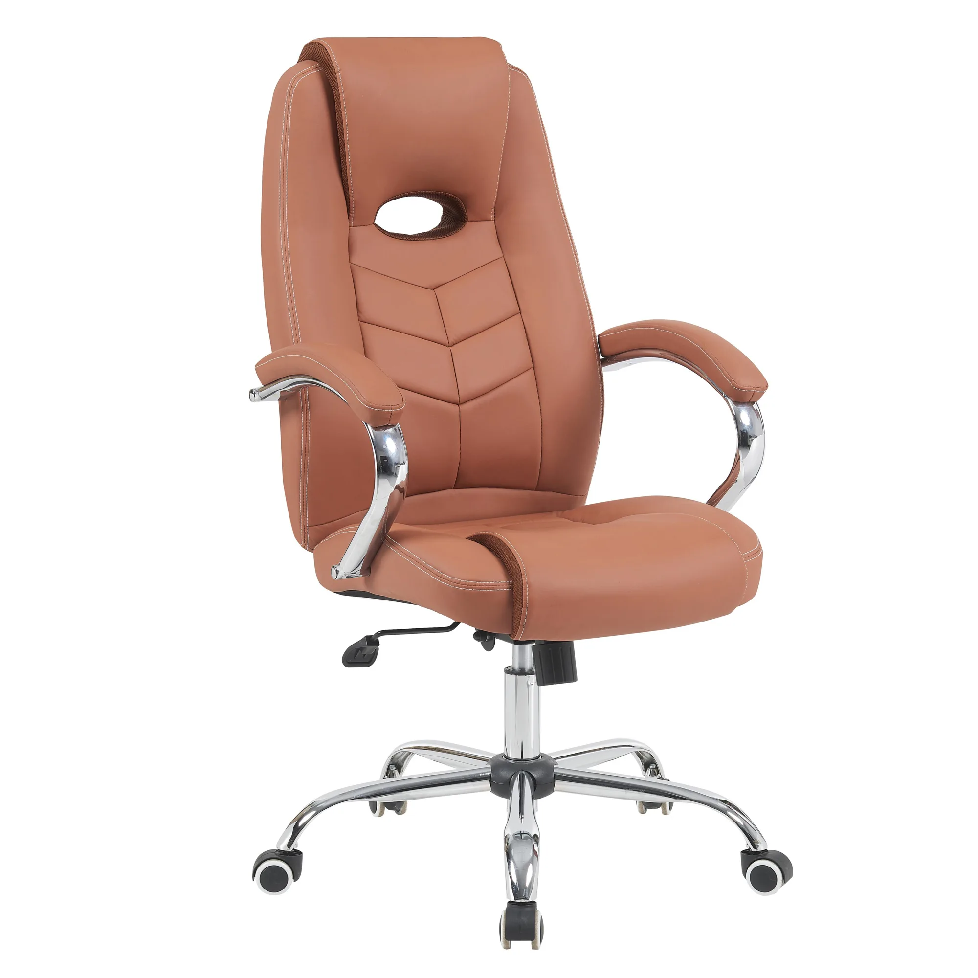 

Ergonomic High Quality 360 Degree Swivel Leather Adjustable Height Executive Office Chair Aluminum Alloy Base Modern Business