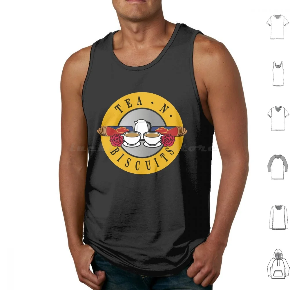 Camisetas sin mangas Tea N Biscuits, camisetas sin mangas de Guns N Roses, música, guitarra, banda, años 80, Guns, Hard Roses, N Roll, Heavy Metal, Axl Rose