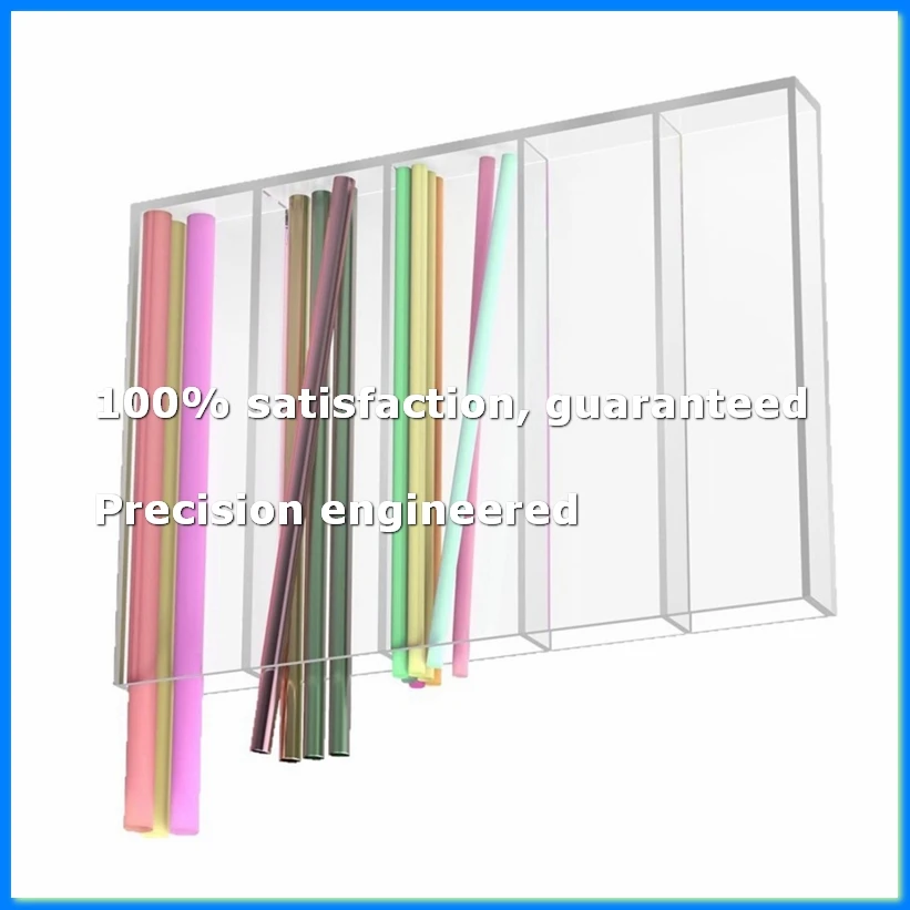 

Acrylic Straw Holder for Cabinet, Straws Storage Container for Cupboard with Double Sided Adhesive,Straws Dispenser-A57M