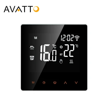 AVATTO Tuya WiFi Termostato inteligente Calentamiento eléctrico Agua Caldera de gas Control remoto de temperatura Funciona con Alexa, Google Home 1