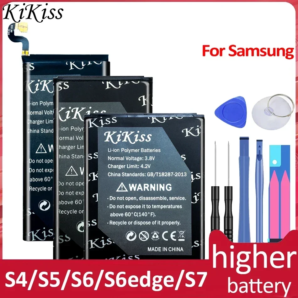 

Аккумулятор KiKiss B600BE для Samsung Galaxy S4 S5 S6 Edge S7 Bateria SM I9500 G900F G900 G925 G920 G920f G930 G930F EB-BG900BBC