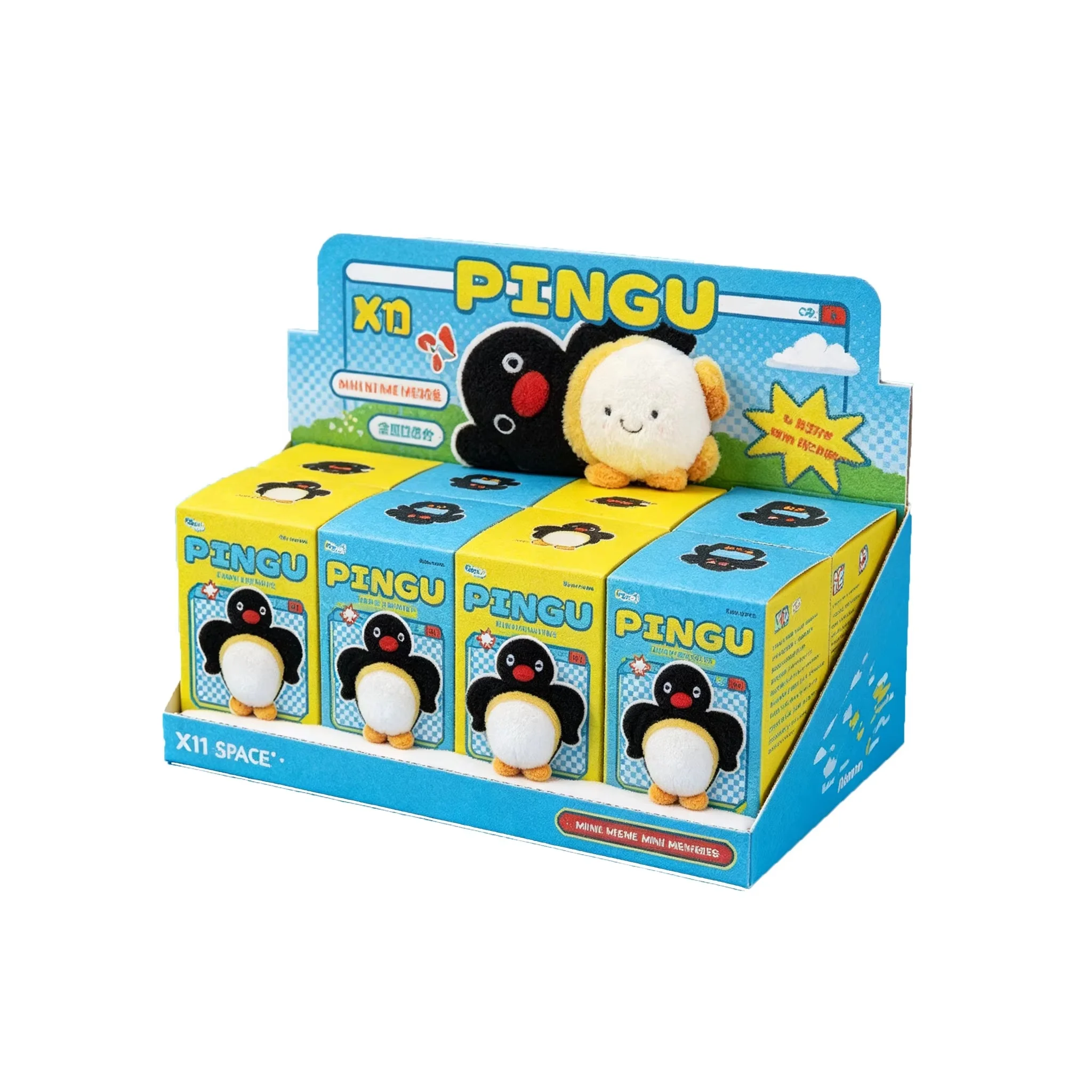 

New Genuine Pingu Keychain Blind Box Mini Meme Series Mystery Box X11 Space Pingu Keychain Pendant Trendy Play Gift Toy