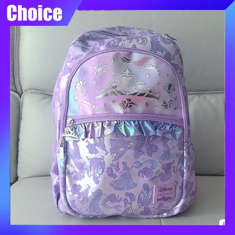 

Disney Crown Princess Smiggle Kids Backpack Anime School Bag Cartoon Lunch Bag Cute Middle School Elementary Student Bag Gift