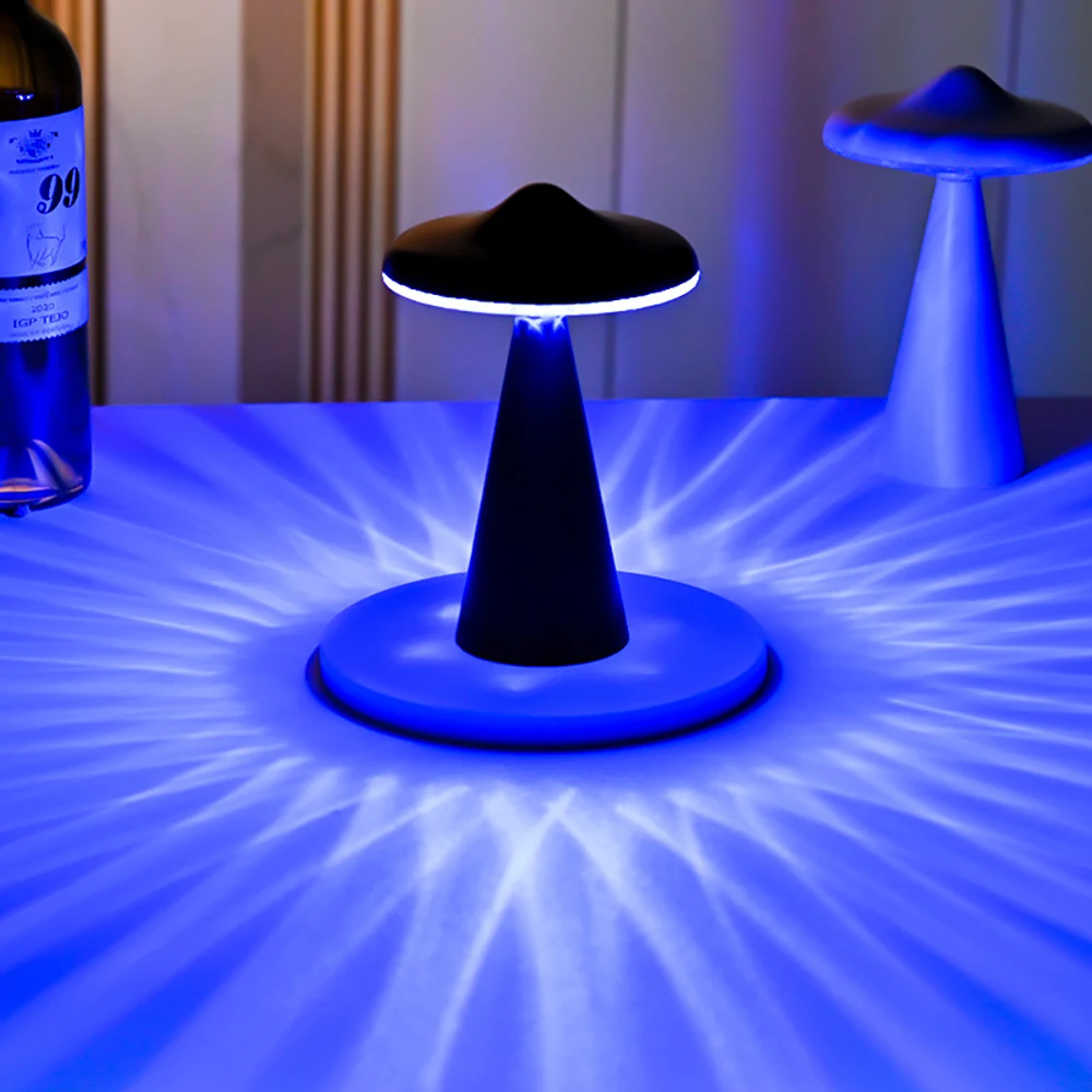 New UFO Atmosphere Night Light USB Charging Decoration New Bedhead Bedroom Bar Creative Touch Small Table Light