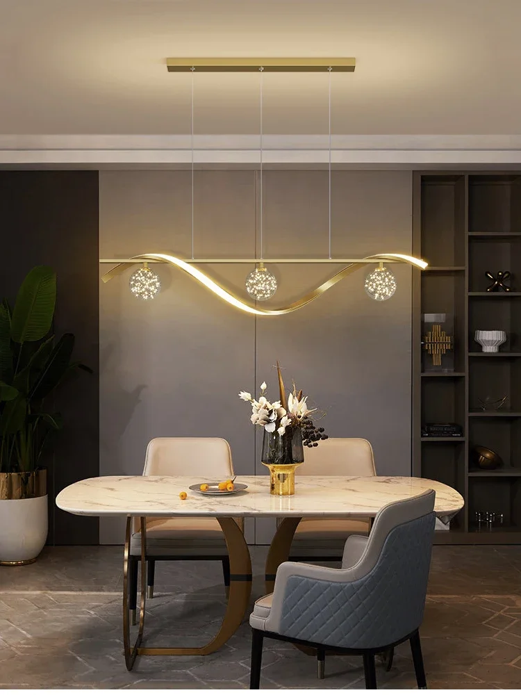 

Modern LED Chandelier for Living Room Dining Room Glass Ball Kitchen Lamp Home Decor Lighting Novelty Nordic LED Hanging Lights