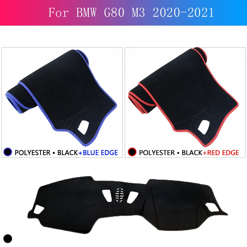 Dashboard Cover Dash Mat Carpet Dashmat for BMW G80 M3 2020-2021 Liner Sunshade Anti-dirty Anti-sun Sticker Pad Accessories.