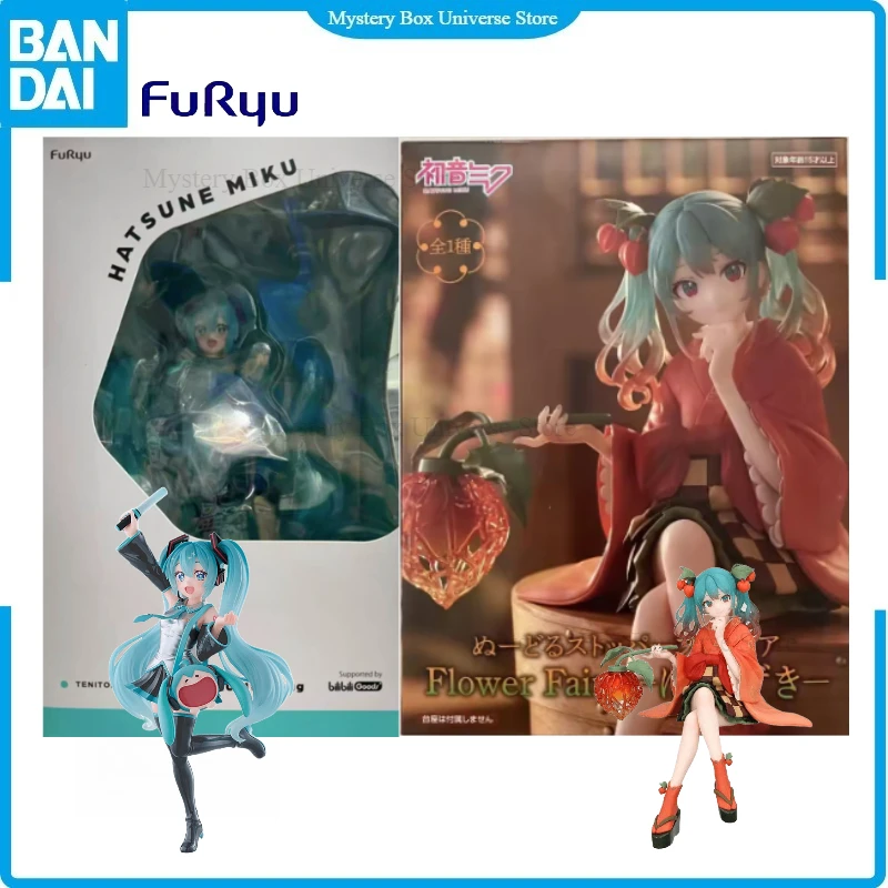 

In Stock Original FuRyu Tenitol Hatsune Miku Very Happy Ita Bag Ver. Mini Garage Kit PVC Figure Collectible Anime Holiday Gift