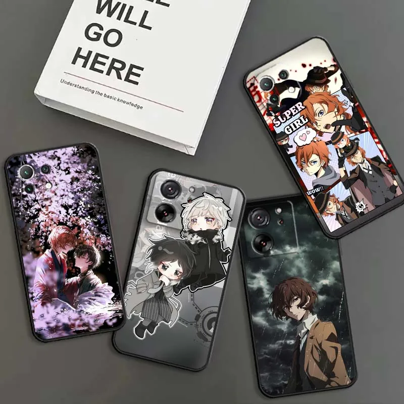 

Cool Bungo Stray Dogs Anime For Xiaomi Mi 15 14 13 13T 12 12T 12S 11 11i 11T Pro Ultra Lite 5G Black Soft Cover