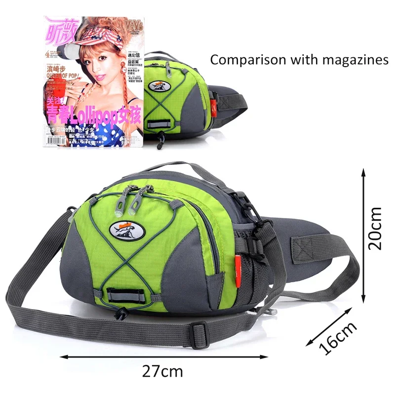 Waterproof Waist Bag Multifunctional Outdoor Climbing Sling Bag Cycling Hiking Camping Pack Sports Fitness Night Reflective Pack