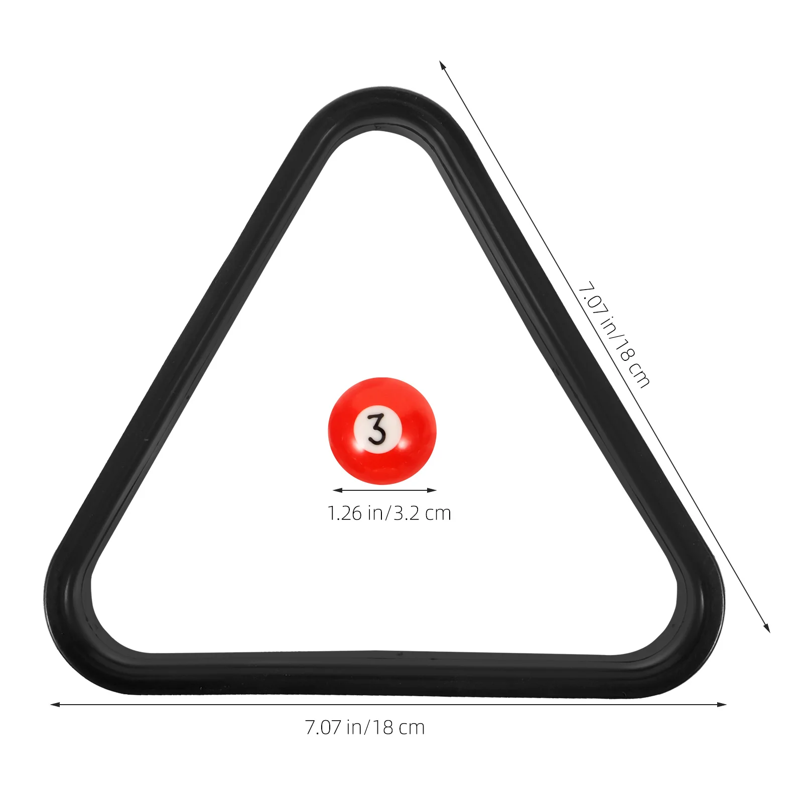 

1Set Wear-Resistant Resin Billiard Balls Set Mini Pool Balls Billiards Rack for Pool Table Replacement Training