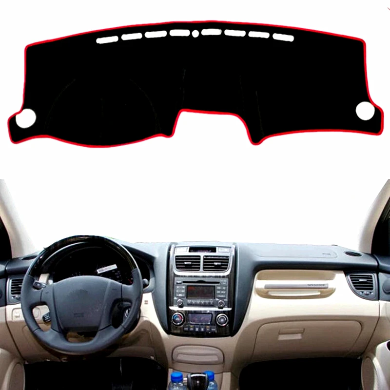 

Car Dashboard Cover Mat Pad Dashmat Instrument Sunshield Carpet For Kia Sportage JE KM 2005 2006 2007 2008 2009 2010 Accessories