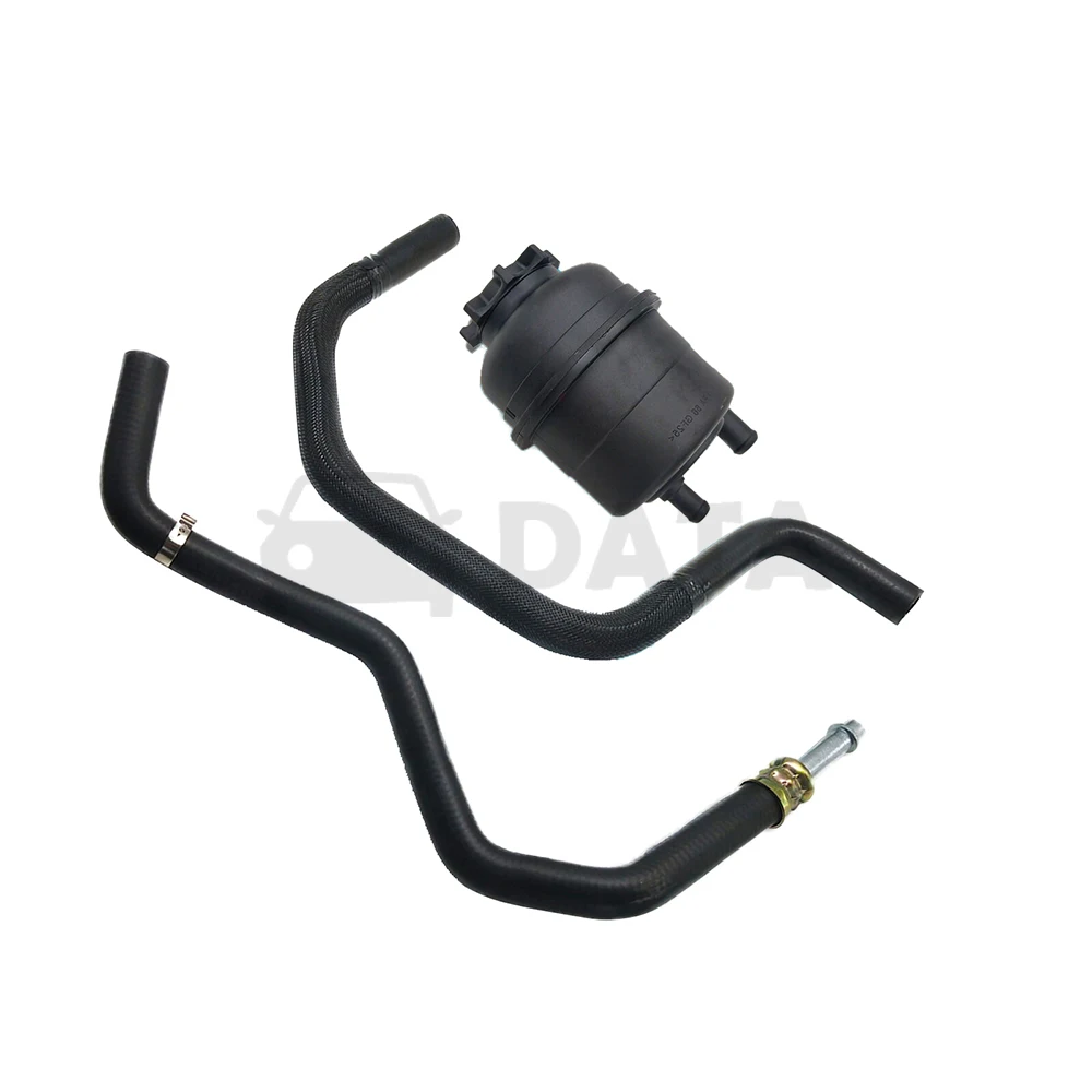 DATA Power Steering Pump + Hoses + Reservoir with Cap for BMW E46 325i 330i (01-05)