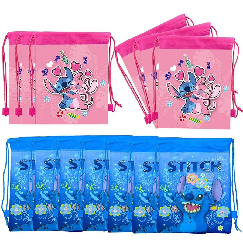 Disney Lilo&Stitch Anime Backpack Drawstring Bag Stitch Party Decorations Gift Bag Kid Birthday Party Baby Shower Supplies Gifts