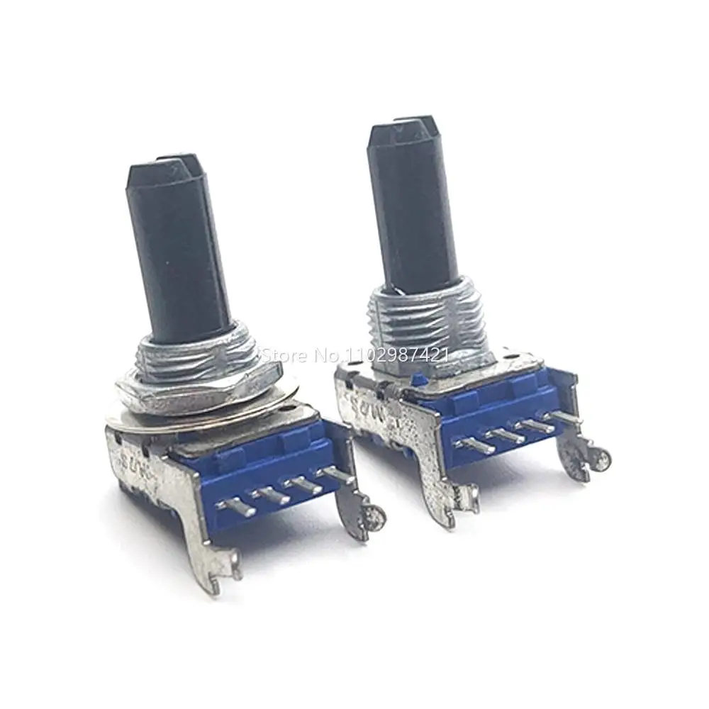 1 Piece Horizontal RK11 Type Rotary Potentiometer 4Pin B10K A50K A503 Power Amplifier Mixer Electronic Piano Volume Adjustment