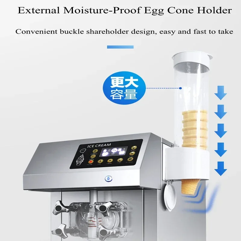 

Ice Cream Machine Yogurt Maker Fridge To Make Ice Cream Commercial Stainless Steel Smart Ice Cream Machine