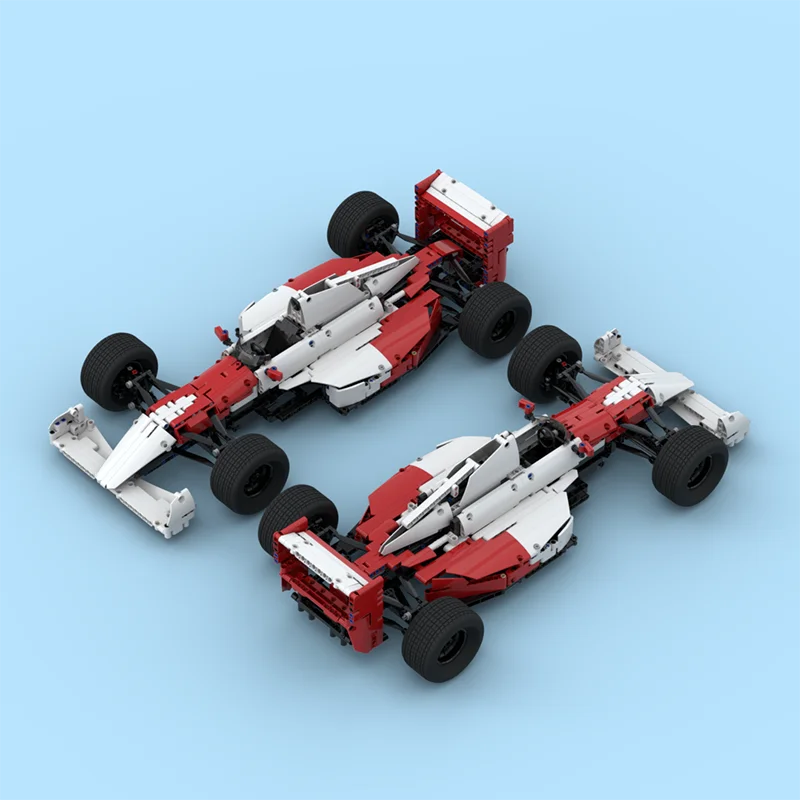 2025 새로운 MOC Ayrton Senna 포뮬러 1 McL60 F1 기술 벽돌 자동차 모델 1/8 스케일 빌딩 블록 키트 장난감 성인 선물