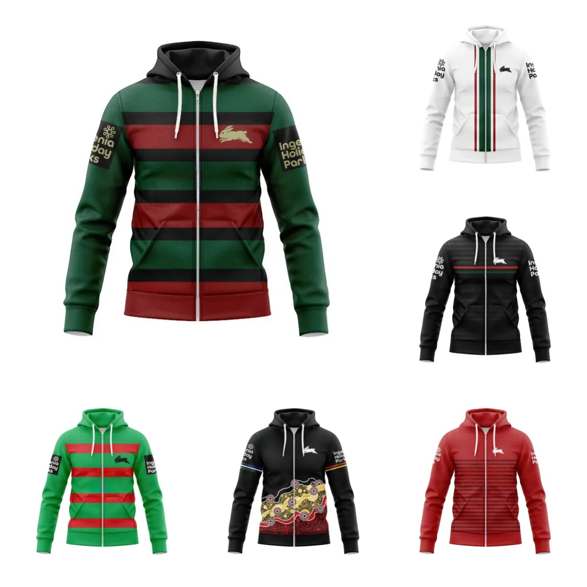 

Zip Hoodie 2024 South Sydney Rabitos rugby shirt home jersey