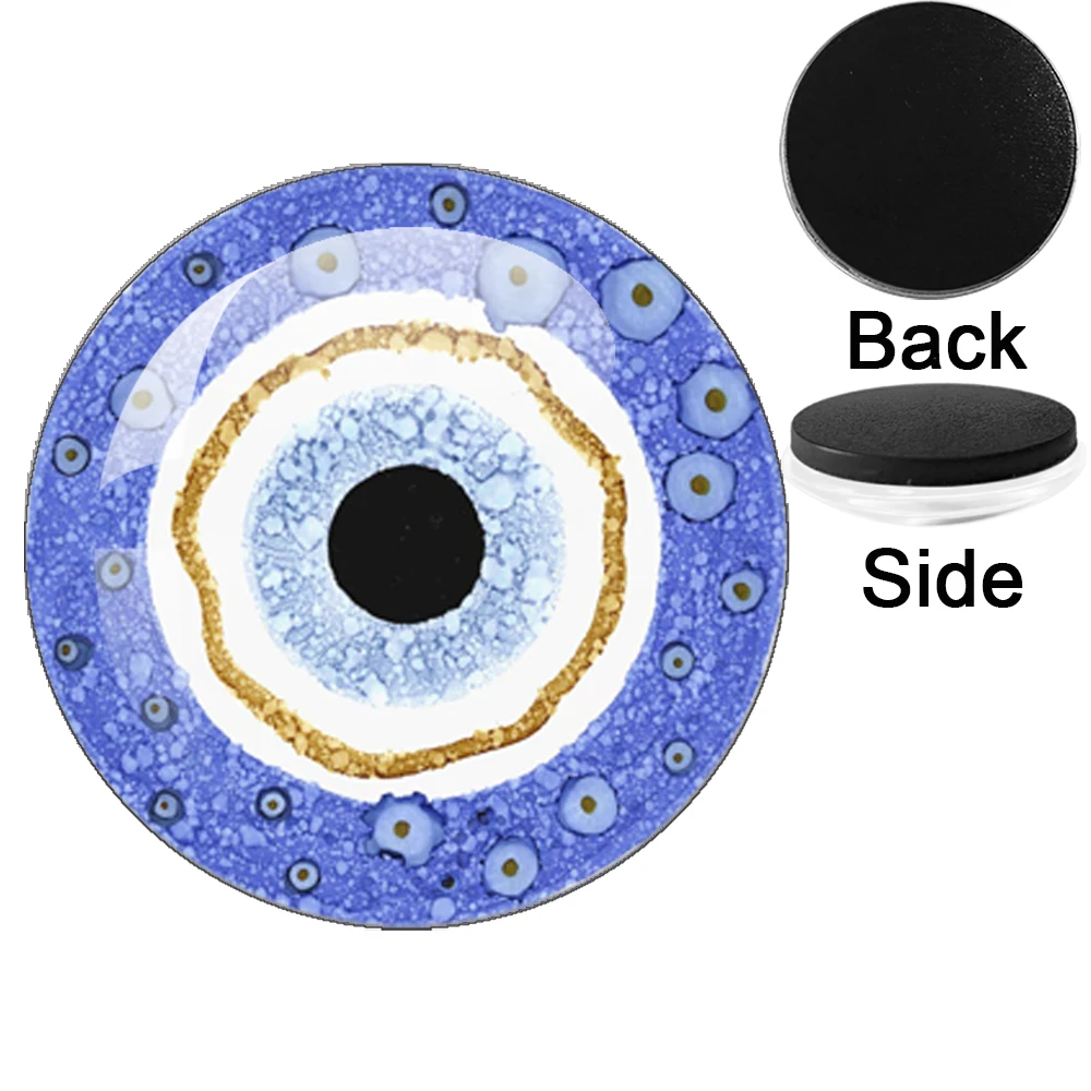 Blue Evil Eye Refrigerator Magnets Message Note Photo Gift Suitable For Kitchen, Office Whiteboards, Cabinets, And Dishwashers