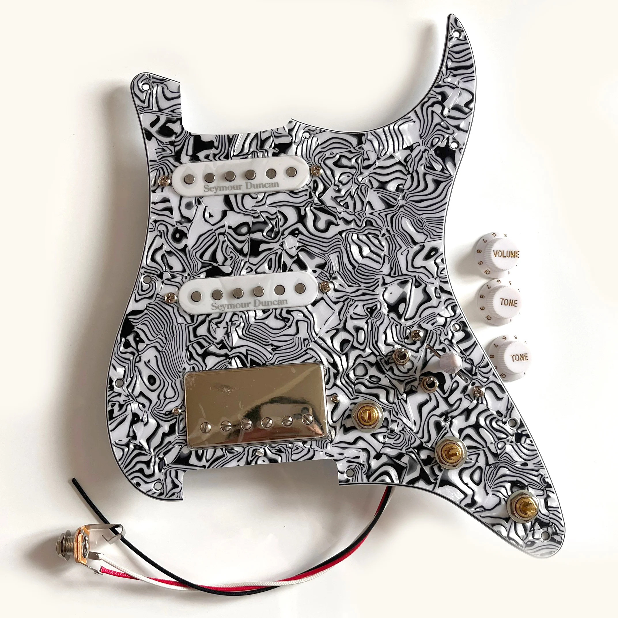 

HSS Upgrad Prewired ST Pickguard Chrome SSL1 SH4 JB Model Alnico 5 Pickup 2 Single Cut Way Coil Split Switch Guitar Accessories