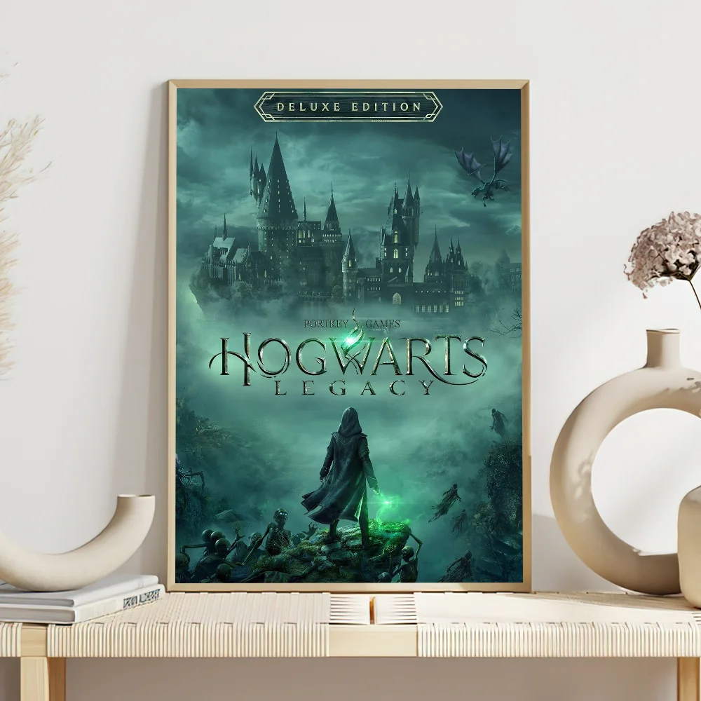 لعبة H-Hogwarts l-ليجاسي مغامرة ملصق يطبع الجدار ملصق الديكور اللوحة ذاتية اللصق غرفة نوم المعيشة مكتب غرفة المنزل
