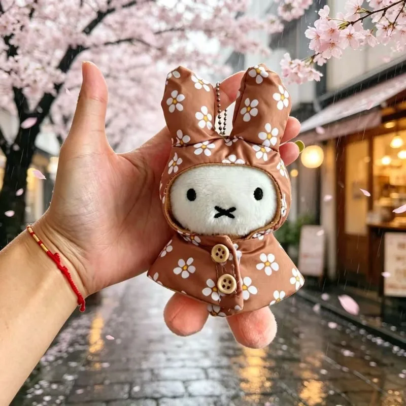 Raincoat Miffy Cute Mini Plush Doll Pendant Bag Accessory Keychain - view 3