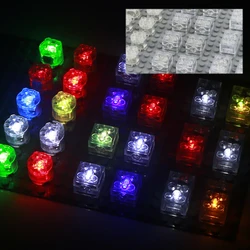 1Pcs Diy Round/Square Led Light Model Blocks Lamp Micro Landscape Scene Luminous Layout Accessories Diorama Kits