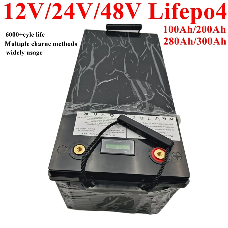 FS 12V 24V 48V 100Ah 200Ah 280Ah 300Ah 400Ah LiFePo4 Battery Lithium Iron Phosphate Batteries For Solar Boat inverter Golf Cart